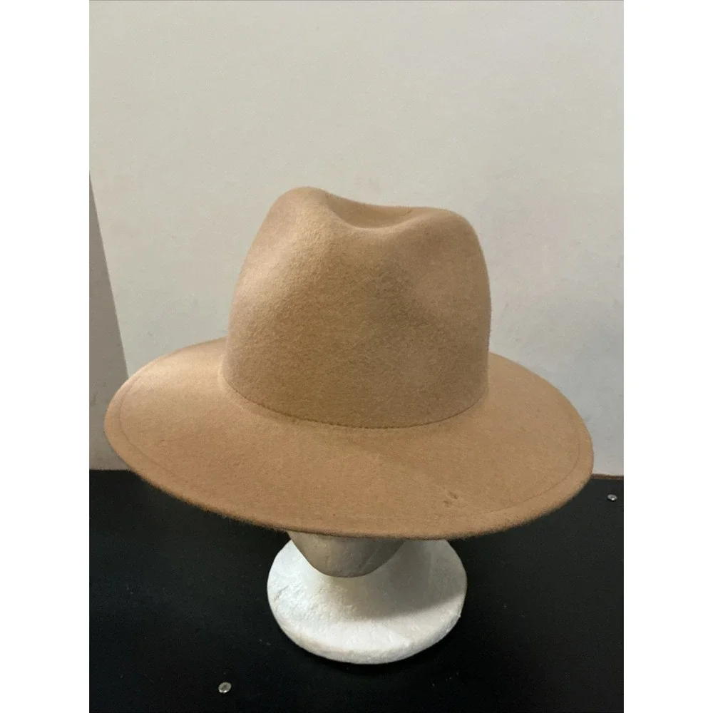 Rosin Headwear Tan Fedora Hat L/XL Boho DAMAGED